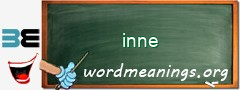 WordMeaning blackboard for inne